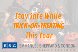 Emmanuel Sheppard & Condon - Stay Safe While Trick-or-Treating This Year